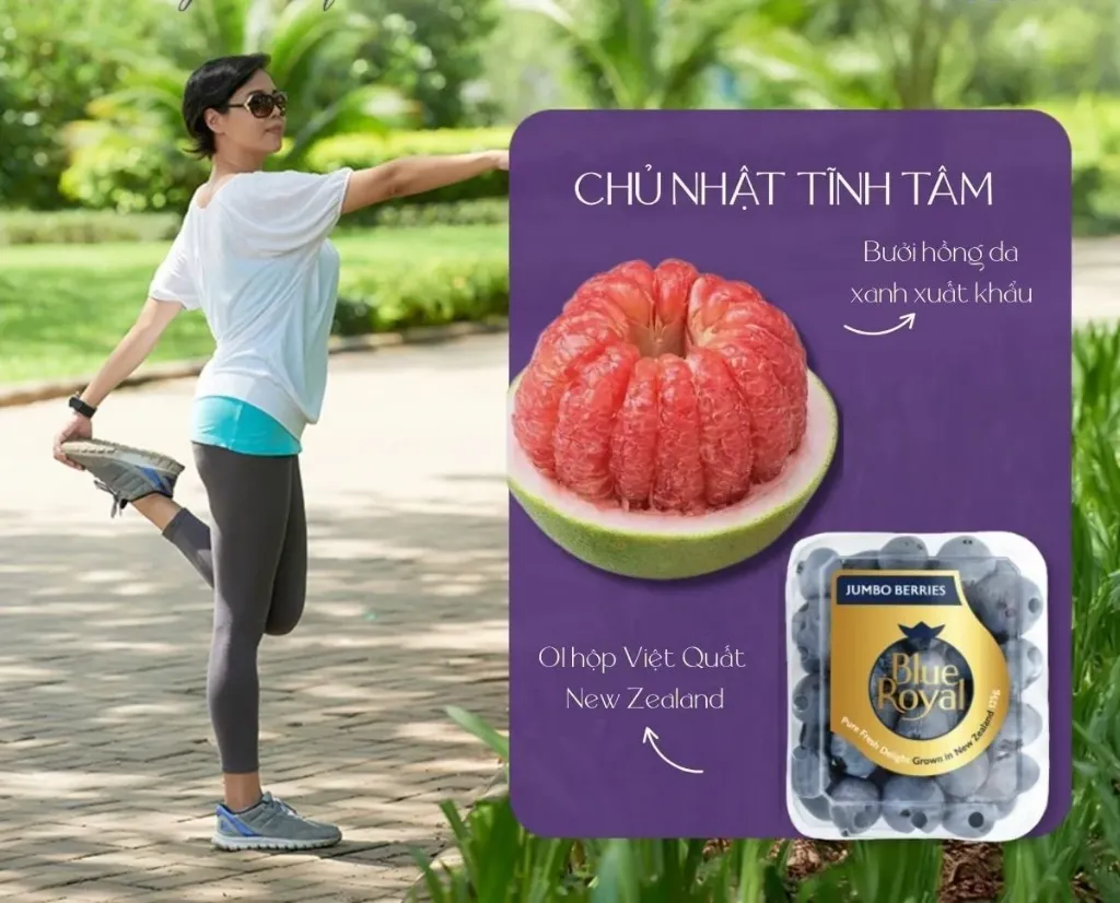 Chủ Nhật Tĩnh Tâm – Thanh lọc cơ thể cùng Bưởi Hồng Da Xanh và Việt Quất