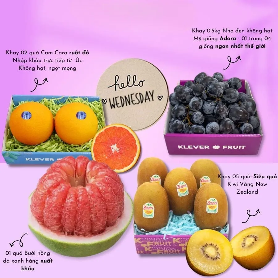 Thứ 4 Tươi Mát – Vitamins Cho Gia Đình 5 Người Từ Trái Cây Cao Cấp