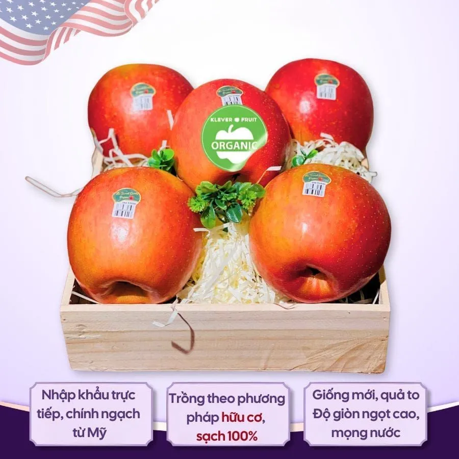 Táo Ever Crisp Organic Mỹ